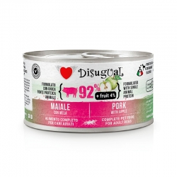 Disugual Comida Húmeda para Perros Lata de Cerdo y Manzana