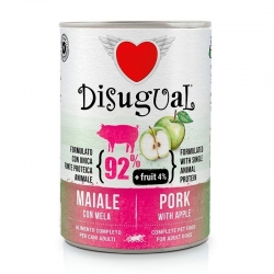Disugual Comida Húmeda para Perros con Cerdo y Manzana