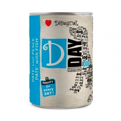 Disugual D-Day Comida Húmeda para Perros con Pescado en Paté