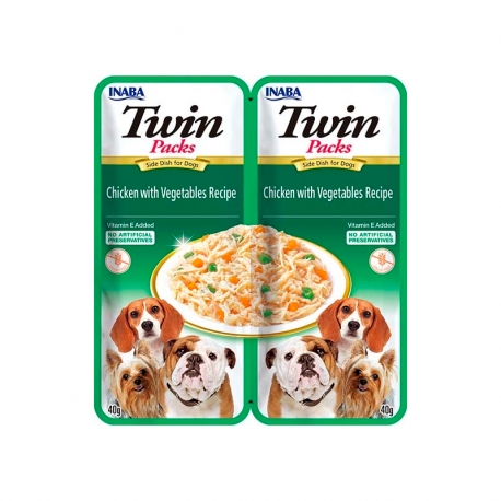 Inaba Twin Comida Húmeda para Perros Pollo con Vegetales en Caldo