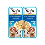 Inaba Twin Comida Húmeda para Perros Pollo con Vegetales y Queso en Caldo