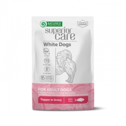 Nature's Protection White Topper Comida Humeda para Perros de Pelaje Blanco con Atún