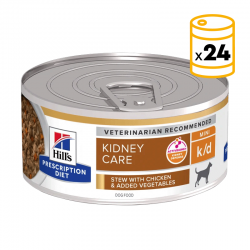 Hills Prescription Diet Kidney Care k/d lata para perros de pollo estofado y verduras