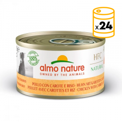 Almo Nature HCF Natural Comida Húmeda para Perros con Pollo y Zanahoria