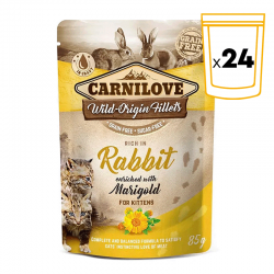 Carnilove Cat Kitten Pouch sabor Conejo