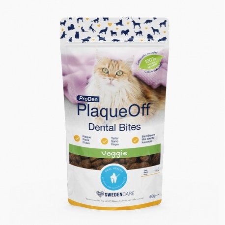 Plaque off Croq Snack Dental Para Gatos en forma de Croquetas