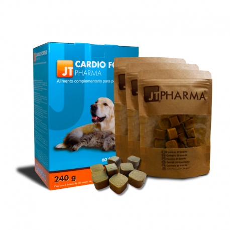 JTPharma Cardio Fortex Snack Complemento Nutricional para Perros y Gatos