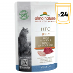 Almo Nature HCF Jelly Comida Húmeda en Gelatina para Gatos con Atún y Algas