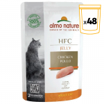 Almo Nature HCF Jelly Comida Húmeda en Gelatina para Gatos con Filete de Pollo