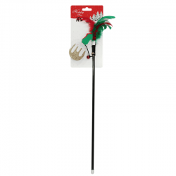 Pawise Caña Bola de Nieve Juguete para Gatos Navidad