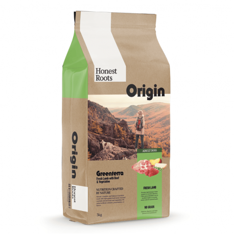 Honest Roots Origin Greenterra Pienso Natural Para Perros con Cordero and Vacuno