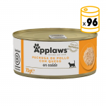 Applaws Latas de Comida Húmeda en Caldo para Gatos con Pollo y Queso