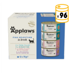 Applaws Multipack Latas de Comida Húmeda en Caldo para Gatos con Pescado 12x70 gr