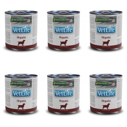 Pack de boîtes Farmina Vet Life Natural Diet Hepatic pour chiens