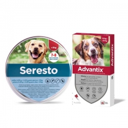 Pack Super Proteção: Coleira Seresto mais de 8kg + Advantix 4 Pipetas 10-25kg