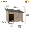 Ferplast Dog Caseta Argo en Madera