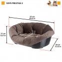 Ferplast Dog Cama Sofa Prestige Grey