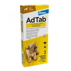 Adtab 3 Comprimidos Masticables antiparasitarios para perros