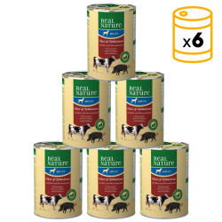 Real Nature Classic Latas Para Perros Adultos Ternera Jabalí