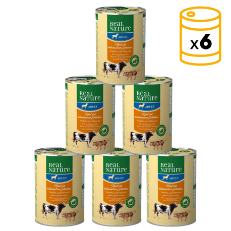 Real Nature Classic Latas Para Perros Adultos Ternera Jamón