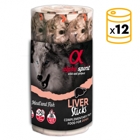 Pack Alpha Spirit de sticks de hígado para perros