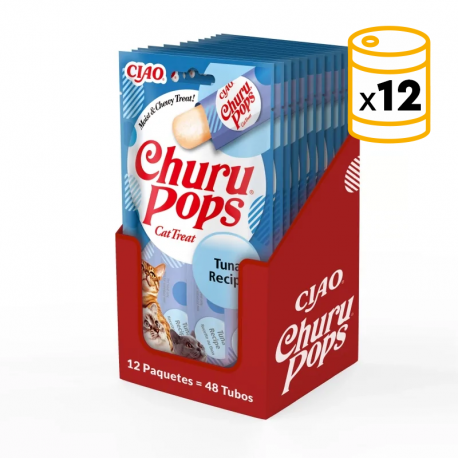 Pack Churu para gato adulto Pops de Atun 12x56gr