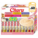 Pack Churu para gato adulto Pure Mix de Atún Con Mariscos 60x14gr