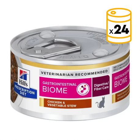 Hills Prescription Diet Gastroinstestinal Biome lata para gatos de pollo estofado y verduras