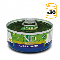 Pack de latas Farmina ND Prime para gatos con Cordero y Arándano