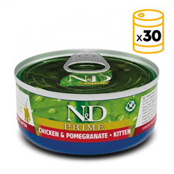 Pack de latas Farmina ND Prime para gatitos de Pollo y Granada