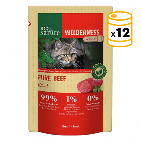 Real Nature Wilderness Para Gatos Bolsitas Ternera