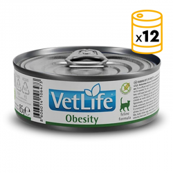 Pack de latas Farmina Vet Life Natural Diet Obesity para gatos