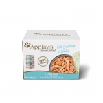 Applaws Multipack Latas de Comida Húmeda en Caldo para Gatos con Pescado 12x156 gr