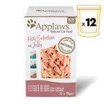 Applaws Multipack Sobres de Comida Húmeda en Gelatina para Gatos con Pescado