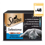 Sheba Selezione Multipack Comida Húmeda en Salsa para Gatos Selección de Pescado
