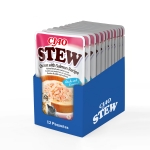 Ciao Stew Comida Húmeda para Gatos en Crema con Pollo y Salmón