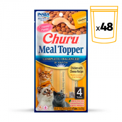 Churu Meal Topper Alimento Complementario para Gatos con Pollo y Queso