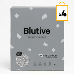 Areia de aglomeração Blutive® para gatos aroma Carbón Activo 6L