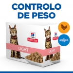 Pack de Comida Húmeda Hills Science Plan Light para gatos de Pollo y Pescado