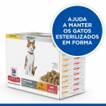 Pack de Comida Húmeda Hills Science Plan para gatos esterilizados de Pollo y Salmón