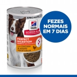 Hills Science Plan Perfect Digestion Adult 1+ lata para perros sabor pollo y verduras