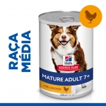 Hills Science Plan Mature Adult 7+ lata para perros sabor pollo