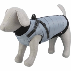 Trixie Abrigo con Arnés para Perros Gris