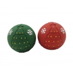 Pawise Bola de Arbol de Navidad Juguete de Latex para Perros