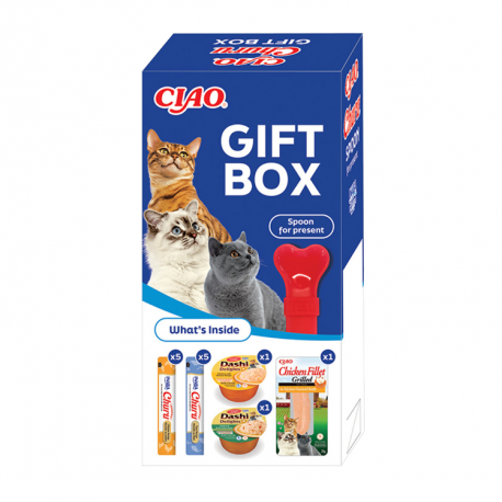 Churu Caja de Regalo con Snacks Variados para Gatos