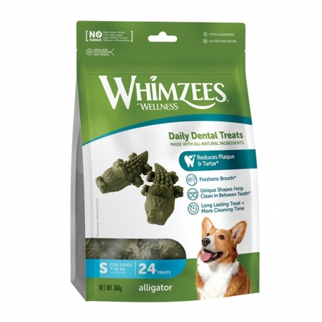 Whimzees Alligator Pack Snacks Dentales S Para Perros Pequeños