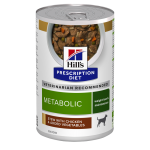 Pack de latas Hills Prescription diet Metabolic Estofado para perros de Pollo y Verduras