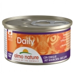 Almo Nature Daily Comida Húmeda en Mousse para Gatos con Conejo