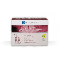 Dermoscent Atop7 Pipetas Naturales Cuidado de la Piel para Perros Pequeños