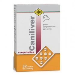 Fatro Caniliver Complemento Alimenticio en Comprimidos Protector Hepático para Perros